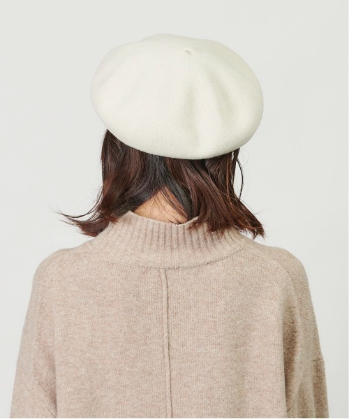 milsa（ミルサ）の「milsa Basque Beret（ハンチング/ベレー帽・レディース・キャメル/オフホワイト/ブルー/ブラック/ワイン/グレー・M/57.5cm）」の9枚目の写真