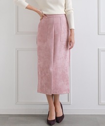 ブランド古着 Clear クリアのスカート ピンク 桃色系 スエード 古着通販 Zozoused