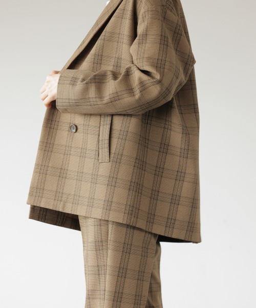 LOWRYS FARM（ローリーズファーム）の「ラナテックダブルジャケット　949107（テーラードジャケット・レディース・グレー系その他/ブラウン系その他/ベージュ系その他/グリーン・FREE）」の5枚目の写真