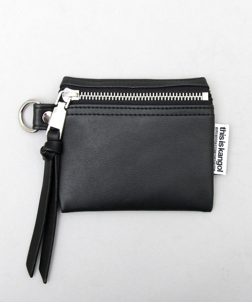KANGOL（カンゴール）の「フェイクレザー 3連ポーチ マルチ ショルダー