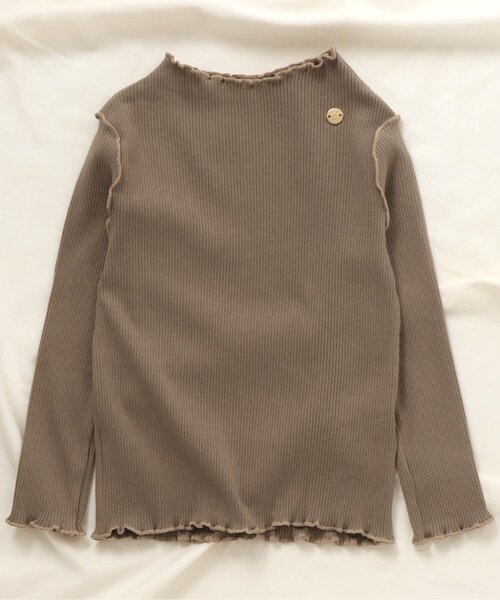 apres les cours（アプレレクール）の「メロウリブTシャツ（Tシャツ/カットソー・キッズ・ブルー/その他2/ミント/アイボリー/ブラウン/オレンジ・100/110/140/90/80/120/130）」の3枚目の写真