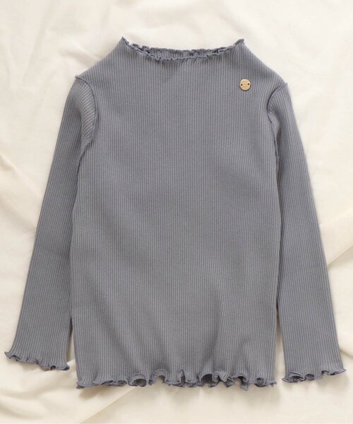 apres les cours（アプレレクール）の「メロウリブTシャツ（Tシャツ/カットソー・キッズ・ブルー/その他2/ミント/アイボリー/ブラウン/オレンジ・100/110/140/90/80/120/130）」の4枚目の写真