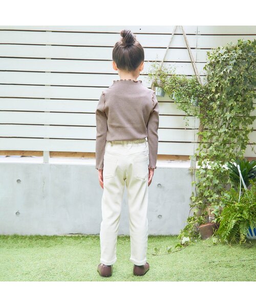 apres les cours（アプレレクール）の「メロウリブTシャツ（Tシャツ/カットソー・キッズ・ブルー/その他2/ミント/アイボリー/ブラウン/オレンジ・100/110/140/90/80/120/130）」の19枚目の写真