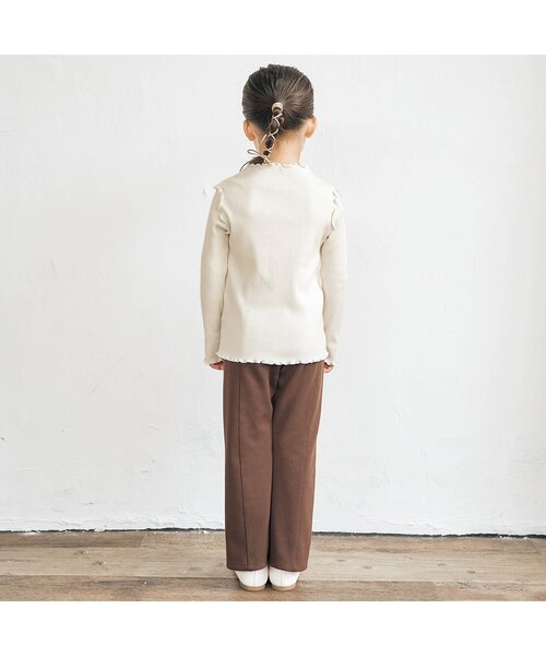 apres les cours（アプレレクール）の「メロウリブTシャツ（Tシャツ/カットソー・キッズ・ブルー/その他2/ミント/アイボリー/ブラウン/オレンジ・100/110/140/90/80/120/130）」の10枚目の写真