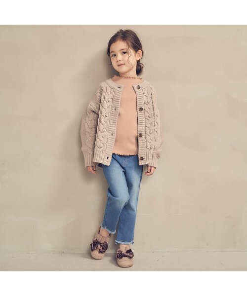 apres les cours（アプレレクール）の「メロウリブTシャツ（Tシャツ/カットソー・キッズ・ブルー/その他2/ミント/アイボリー/ブラウン/オレンジ・100/110/140/90/80/120/130）」の20枚目の写真