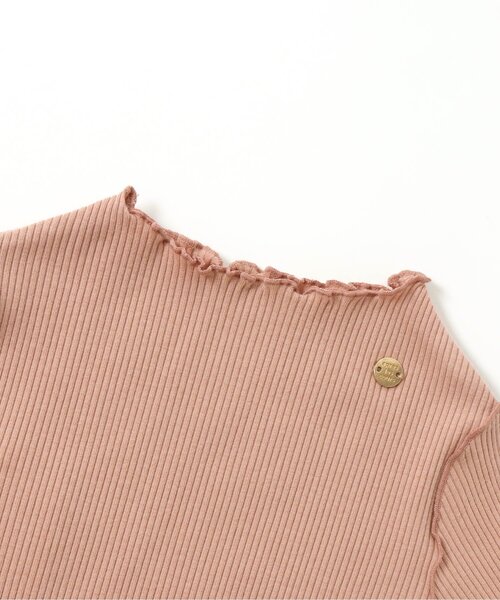 apres les cours（アプレレクール）の「メロウリブTシャツ（Tシャツ/カットソー・キッズ・ブルー/その他2/ミント/アイボリー/ブラウン/オレンジ・100/110/140/90/80/120/130）」の9枚目の写真