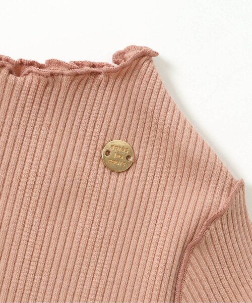 apres les cours（アプレレクール）の「メロウリブTシャツ（Tシャツ/カットソー・キッズ・ブルー/その他2/ミント/アイボリー/ブラウン/オレンジ・100/110/140/90/80/120/130）」の12枚目の写真