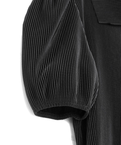 Figments（フィグメンツ）の「クリスタルプリーツブラウス（シャツ/ブラウス・レディース・キナリ/ブラック・FREE）」の3枚目の写真