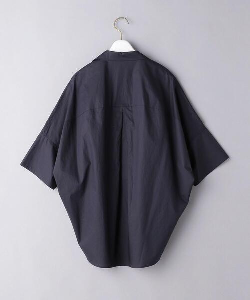 UNITED ARROWS（ユナイテッドアローズ）の「＜UNITED ARROWS＞C BIG 5分袖 シャツ B◆（シャツ/ブラウス・レディース・ライトグレー/ネイビー/オフホワイト・38/36）」の13枚目の写真