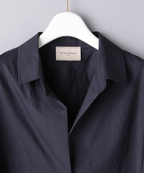 UNITED ARROWS（ユナイテッドアローズ）の「＜UNITED ARROWS＞C BIG 5分袖 シャツ B◆（シャツ/ブラウス・レディース・ライトグレー/ネイビー/オフホワイト・38/36）」の14枚目の写真