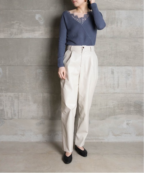RANDA(ランダ)の「ストレスフリー/ソフト Vカットバブーシュ(パンプス・レディース・パープル/クリーム/ブラック/グリーン・L/M/S/LL)」の21枚目の写真