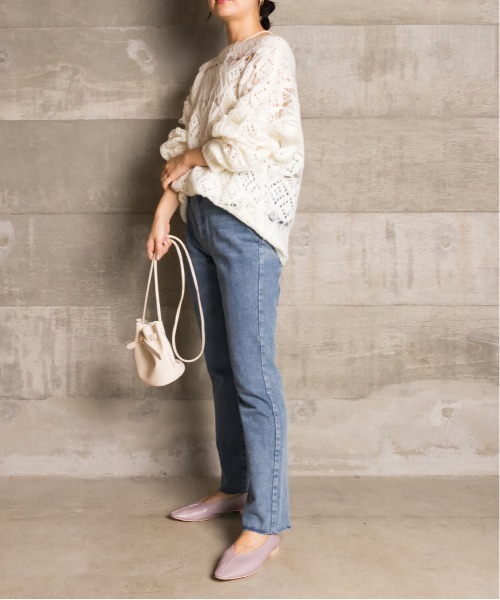 RANDA(ランダ)の「ストレスフリー/ソフト Vカットバブーシュ(パンプス・レディース・パープル/クリーム/ブラック/グリーン・L/M/S/LL)」の15枚目の写真