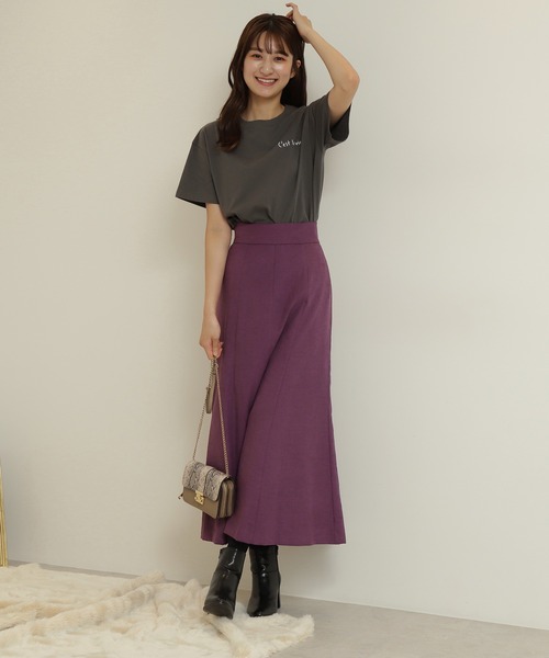 N.（N. Natural Beauty Basic）（エヌエヌナチュラルビューティーベーシック）の「【WEB限定カラー】ピーチマーメードスカート（スカート・レディース・パープル/モカ/ブルー/レッド/グリーン/グレー・MEDIUM）」の7枚目の写真