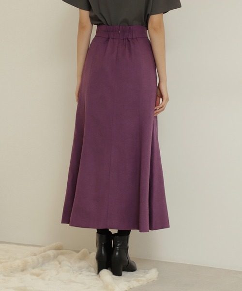 N.（N. Natural Beauty Basic）（エヌエヌナチュラルビューティーベーシック）の「【WEB限定カラー】ピーチマーメードスカート（スカート・レディース・パープル/モカ/ブルー/レッド/グリーン/グレー・MEDIUM）」の19枚目の写真