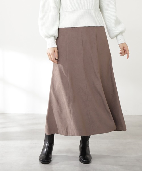 N.（N. Natural Beauty Basic）（エヌエヌナチュラルビューティーベーシック）の「【WEB限定カラー】ピーチマーメードスカート（スカート・レディース・パープル/モカ/ブルー/レッド/グリーン/グレー・MEDIUM）」の22枚目の写真