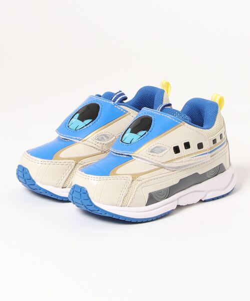 TSURUYA(ツルヤ)の「《PLARAIL》プラレールマジックスニーカー(スニーカー・キッズ・シルバー/レッド/グリーン/アイボリー/ブラック・15.0cm/19.0cm/18.0cm/17.0cm/16.0cm)」の1枚目の写真