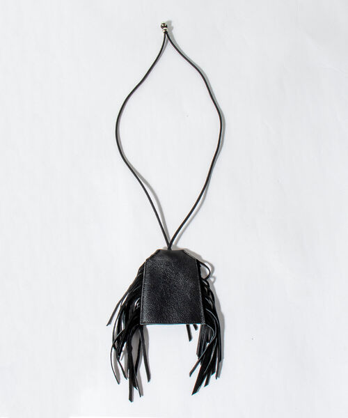 GLOSTER（グロスター）の「【GLOSTER/グロスター】JAPAN MADE リメイクレザー キーネックレス（ネックレス・メンズ・ブラック・FREE）」の7枚目の写真