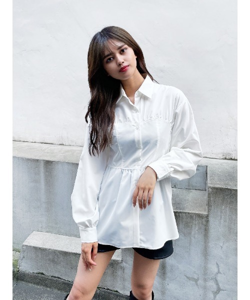 ENVYM（アンビー）の「ビスチェＢｌｏｕｓｅ（シャツ/ブラウス・レディース・ホワイト/ベージュ/ブラック・FREE）」の2枚目の写真