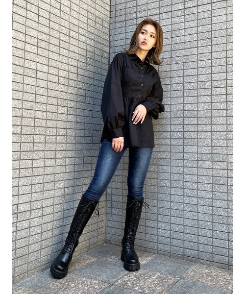 ENVYM（アンビー）の「ビスチェＢｌｏｕｓｅ（シャツ/ブラウス・レディース・ホワイト/ベージュ/ブラック・FREE）」の12枚目の写真