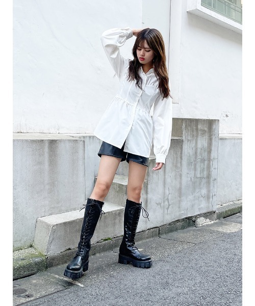 ENVYM（アンビー）の「ビスチェＢｌｏｕｓｅ（シャツ/ブラウス・レディース・ホワイト/ベージュ/ブラック・FREE）」の20枚目の写真