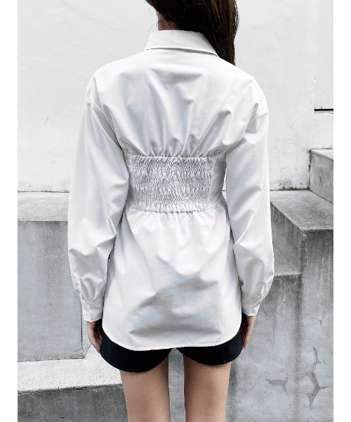 ENVYM（アンビー）の「ビスチェＢｌｏｕｓｅ（シャツ/ブラウス・レディース・ホワイト/ベージュ/ブラック・FREE）」の13枚目の写真