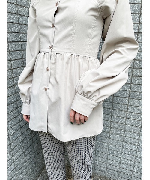 ENVYM（アンビー）の「ビスチェＢｌｏｕｓｅ（シャツ/ブラウス・レディース・ホワイト/ベージュ/ブラック・FREE）」の9枚目の写真