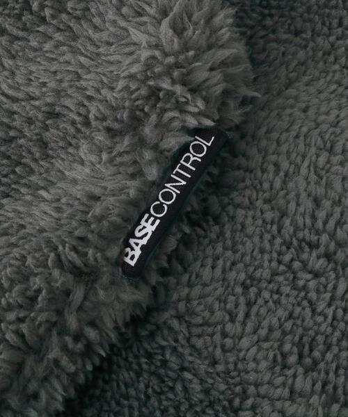 BASECONTROL（ベースコントロール）の「◆ボアフリース リバーシブル 差し込みマフラー（ストール/ショール・メンズ・ブラック/ネイビー/ダークグレー/ブラック系/ベージュ系・99）」の8枚目の写真