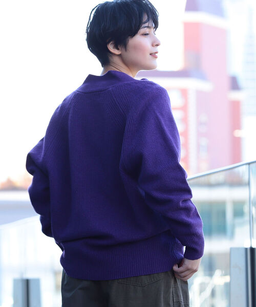 BEAMS BOY 7ゲージ フリル ポロ カーディガン 13050147126_D_32.jpg