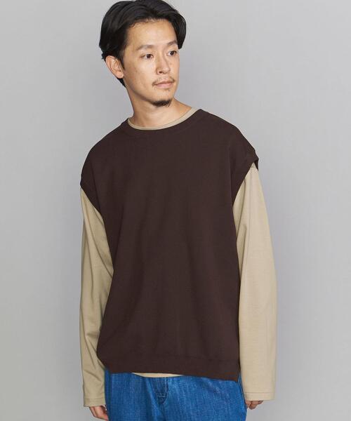 BEAUTY&YOUTH UNITED ARROWS（ビューティーアンドユースユナイテッドアローズ）の「BY モダン ミラノリブ ベスト（ベスト・メンズ・ブラック/ダークブラウン/ベージュ・S/M/L/XL）」の2枚目の写真