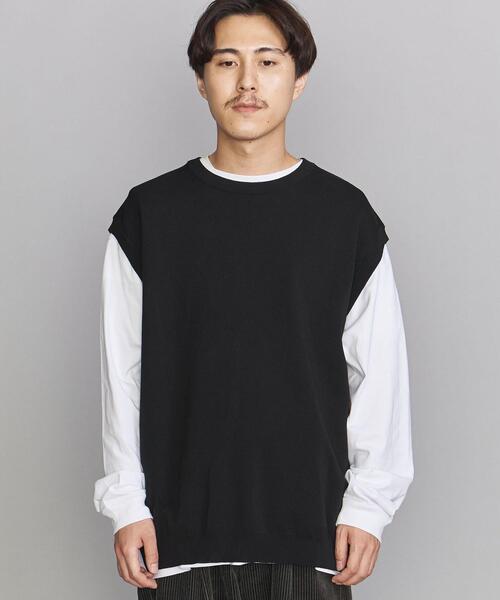 BEAUTY&YOUTH UNITED ARROWS（ビューティーアンドユースユナイテッドアローズ）の「BY モダン ミラノリブ ベスト（ベスト・メンズ・ブラック/ダークブラウン/ベージュ・S/M/L/XL）」の14枚目の写真