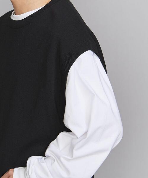 BEAUTY&YOUTH UNITED ARROWS（ビューティーアンドユースユナイテッドアローズ）の「BY モダン ミラノリブ ベスト（ベスト・メンズ・ブラック/ダークブラウン/ベージュ・S/M/L/XL）」の6枚目の写真