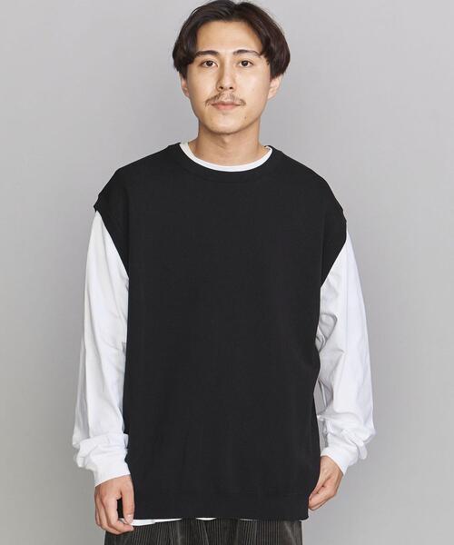 BEAUTY&YOUTH UNITED ARROWS（ビューティーアンドユースユナイテッドアローズ）の「BY モダン ミラノリブ ベスト（ベスト・メンズ・ブラック/ダークブラウン/ベージュ・S/M/L/XL）」の13枚目の写真