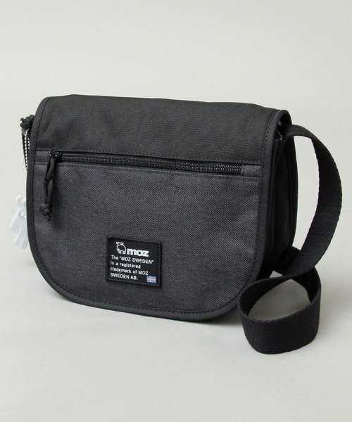 moz（モズ）の「メランジコンビ フラップトップ ミニショルダーバッグ リフレクトチャーム付き（ショルダーバッグ・レディース・ブラック/グレー/グレー系その他・FREE）」の5枚目の写真