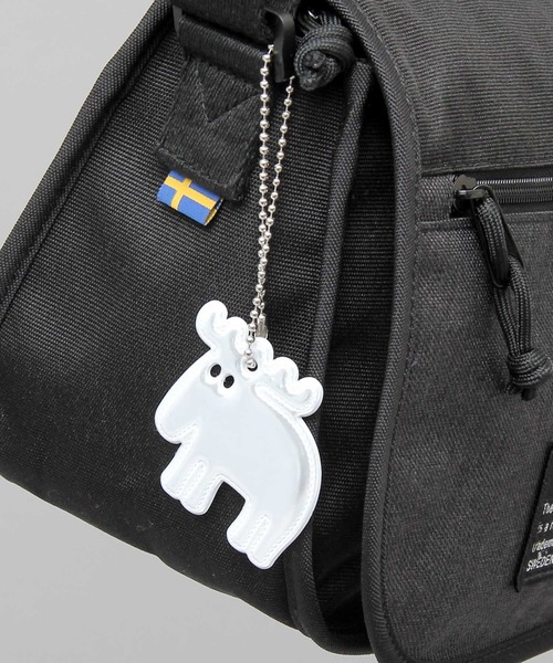 moz（モズ）の「メランジコンビ フラップトップ ミニショルダーバッグ リフレクトチャーム付き（ショルダーバッグ・レディース・ブラック/グレー/グレー系その他・FREE）」の13枚目の写真