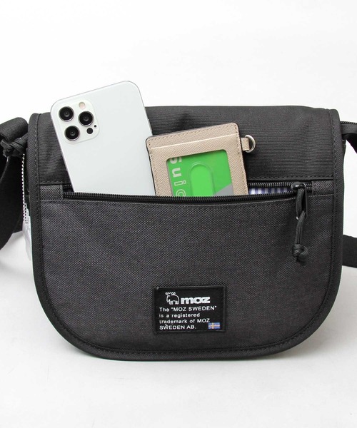 moz（モズ）の「メランジコンビ フラップトップ ミニショルダーバッグ リフレクトチャーム付き（ショルダーバッグ・レディース・ブラック/グレー/グレー系その他・FREE）」の21枚目の写真