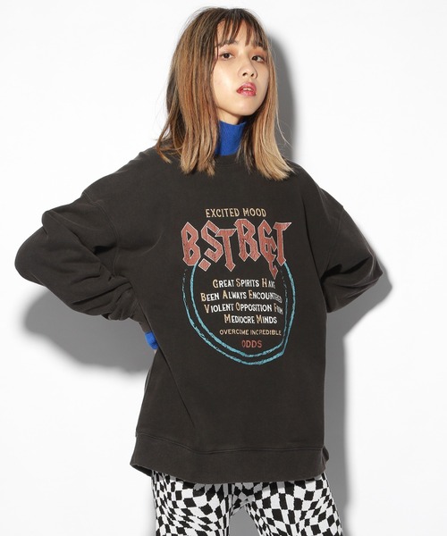 PBLIM（ページボーイリム）の「【PAGEBOYLIM】ロックジャケットスウェット（スウェット・レディース・ブラック/ブラウン・MEDIUM/LARGE）」の5枚目の写真