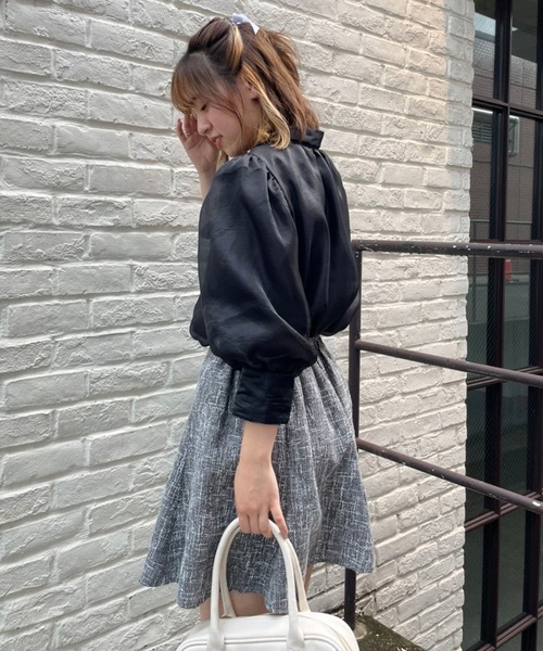 one after another NICE CLAUP（ワンアフターアナザーナイスクラップ）の「フレアミニサーキュラースカート（スカート・レディース・ブラック/ブラック系その他/グレー系その他/ブラウン系その他/チャコールグレー・FREE）」の15枚目の写真