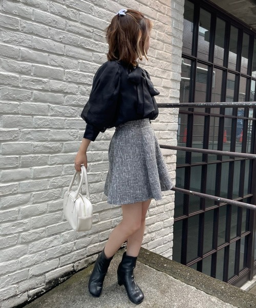 one after another NICE CLAUP（ワンアフターアナザーナイスクラップ）の「フレアミニサーキュラースカート（スカート・レディース・ブラック/ブラック系その他/グレー系その他/ブラウン系その他/チャコールグレー・FREE）」の16枚目の写真