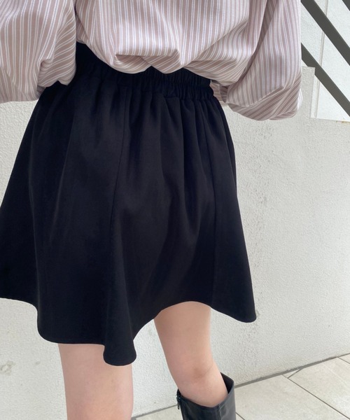 one after another NICE CLAUP（ワンアフターアナザーナイスクラップ）の「フレアミニサーキュラースカート（スカート・レディース・ブラック/ブラック系その他/グレー系その他/ブラウン系その他/チャコールグレー・FREE）」の11枚目の写真