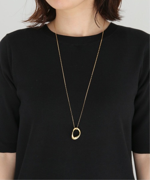 JOURNAL STANDARD（ジャーナルスタンダード）の「【Soierie/ソワリー】NEO HOOP NECLACE：ネックレス（ネックレス・レディース・シルバー/ゴールド・FREE）」の14枚目の写真