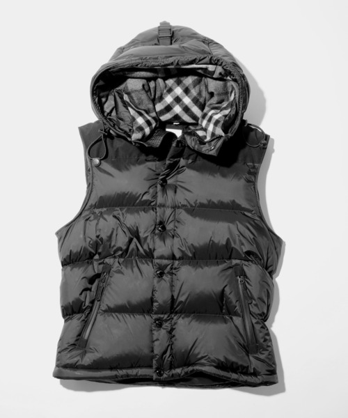 BURBERRY(バーバリー)の「BURBERRY Detachable FOODIE PUPPER COAT デタッチャブルスリーブ フーデッド パファージャケット ダウン(ダウンジャケット/コート・メンズ・ブラック・LARGE)」の7枚目の写真
