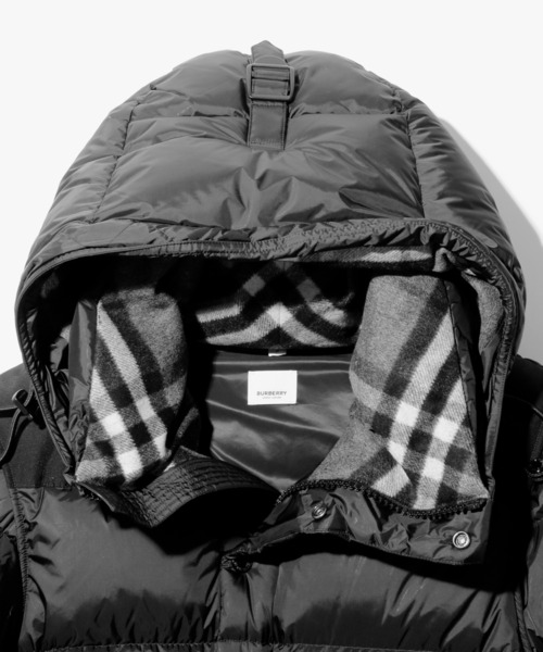 BURBERRY(バーバリー)の「BURBERRY Detachable FOODIE PUPPER COAT デタッチャブルスリーブ フーデッド パファージャケット ダウン(ダウンジャケット/コート・メンズ・ブラック・LARGE)」の8枚目の写真