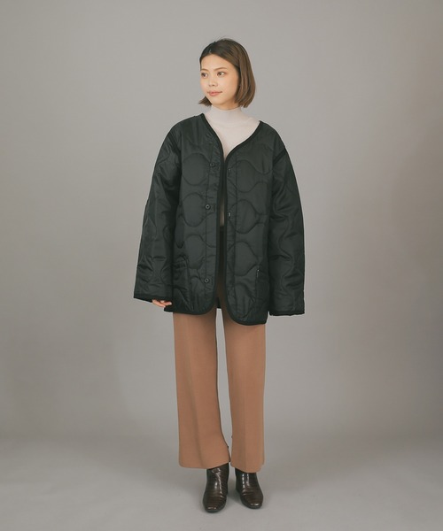 HOUSTON（ヒューストン）の「HOUSTON ヒューストン 50909 M-65フィールドジャケット THINSULATE（シンサレート）ライナー（ノーカラージャケット・メンズ・ブラック/オリーブ・S/M/XL/L）」の20枚目の写真