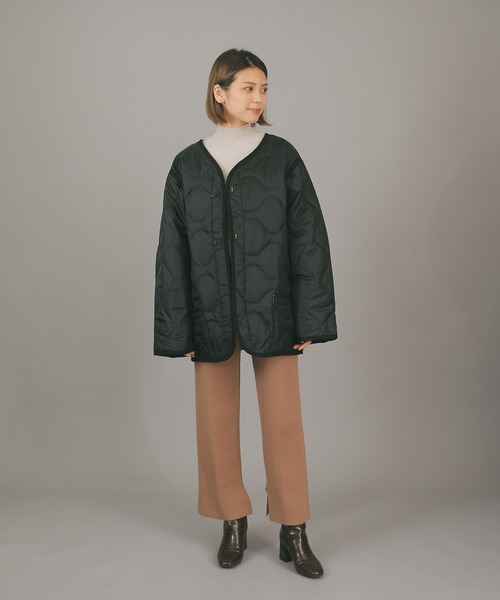 HOUSTON（ヒューストン）の「HOUSTON ヒューストン 50909 M-65フィールドジャケット THINSULATE（シンサレート）ライナー（ノーカラージャケット・メンズ・ブラック/オリーブ・S/M/XL/L）」の6枚目の写真