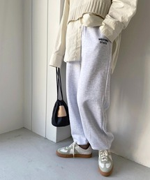 CANAL JEAN | via j(ヴィアジェイ) "WESTERN"ロゴ刺繍スウェットパンツ(スウェットパンツ)
