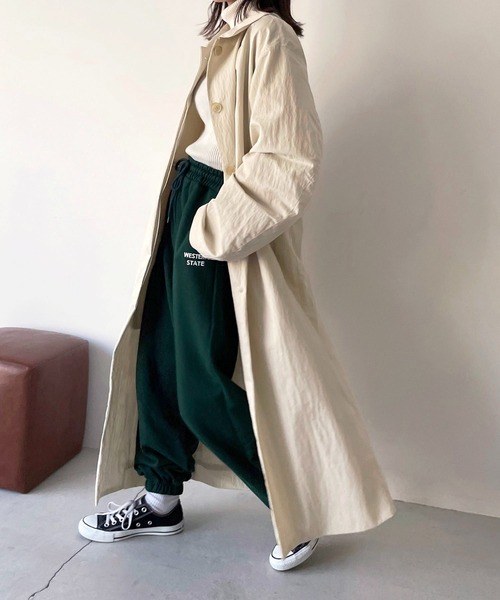 CANAL JEAN（キャナルジーン）の「via j(ヴィアジェイ) "WESTERN"ロゴ刺繍スウェットパンツ（スウェットパンツ・レディース・ライトグレー/ブラック/グレー/グリーン・ONE SIZE）」の19枚目の写真