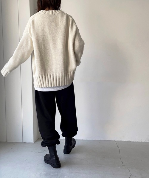 CANAL JEAN（キャナルジーン）の「via j(ヴィアジェイ) "WESTERN"ロゴ刺繍スウェットパンツ（スウェットパンツ・レディース・ライトグレー/ブラック/グレー/グリーン・ONE SIZE）」の8枚目の写真