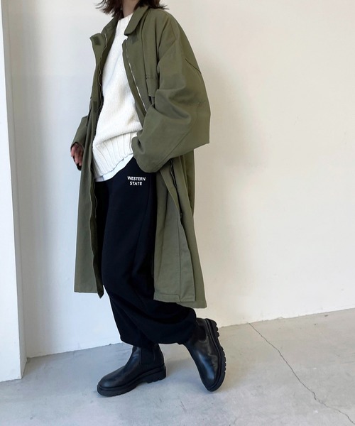 CANAL JEAN（キャナルジーン）の「via j(ヴィアジェイ) "WESTERN"ロゴ刺繍スウェットパンツ（スウェットパンツ・レディース・ライトグレー/ブラック/グレー/グリーン・ONE SIZE）」の9枚目の写真