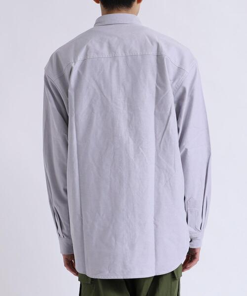 coen（コーエン）の「シャンブレーワークシャツ（シャツ/ブラウス・メンズ・ネイビー/グレー・L/XL/M/S）」の11枚目の写真