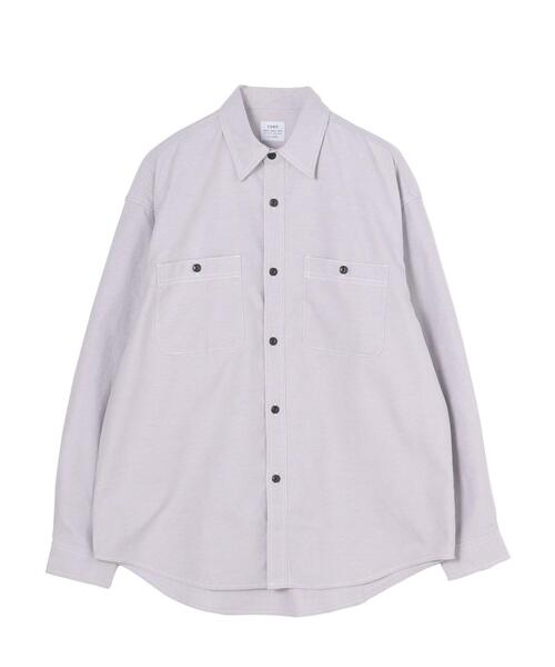 coen（コーエン）の「シャンブレーワークシャツ（シャツ/ブラウス・メンズ・ネイビー/グレー・L/XL/M/S）」の13枚目の写真